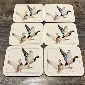 VTG Jason Designer Collection 6 Coasters Mallard Ducks M G Loates New Zealand